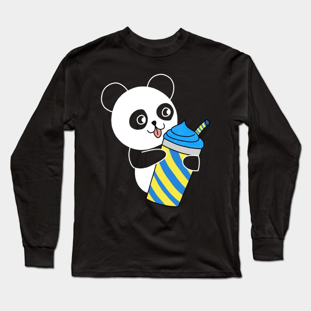 The Panda's Slushy Long Sleeve T-Shirt by pako-valor